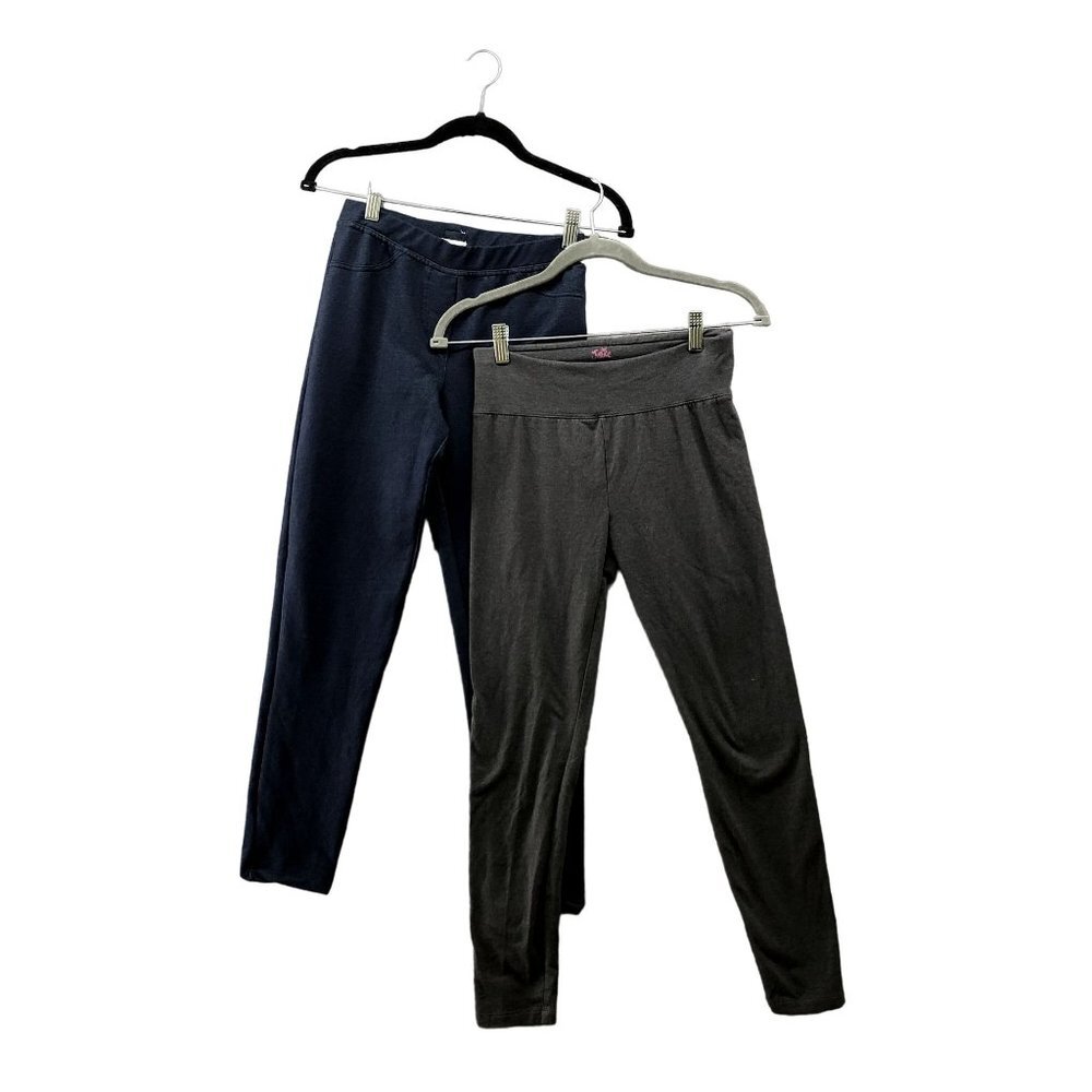 GAP Justice Girls XL 16-18 Leggings BUNDLE Blue Gray Active Lounge Cotton blend